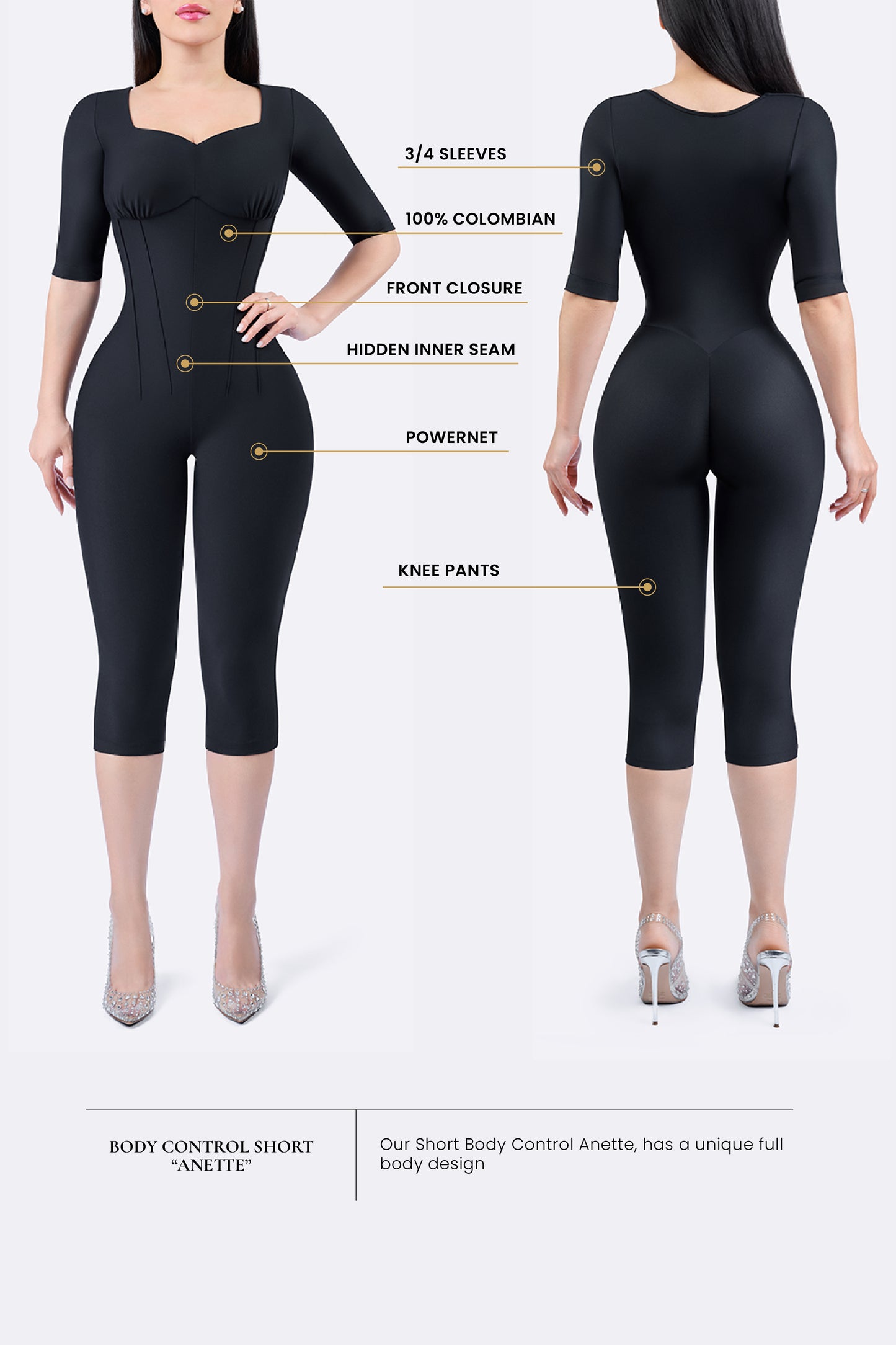 Luxury Control Waist Short Anette