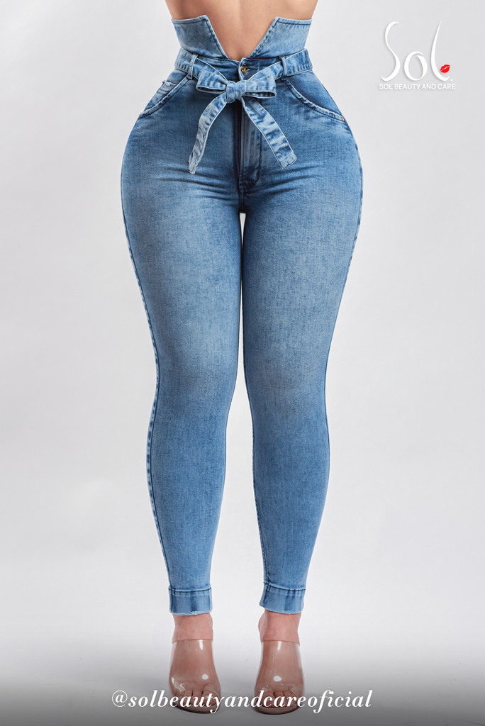 Push Up Jeans Old Fashion Blue