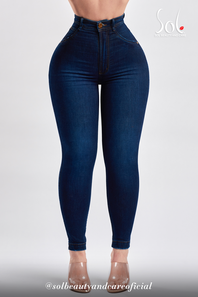 Push Up Jeans Blue Pearl