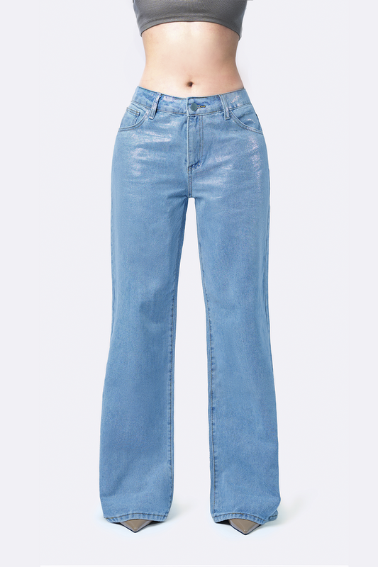Jvoll Jeans Wide Leg Metalic (SOL Outlet)