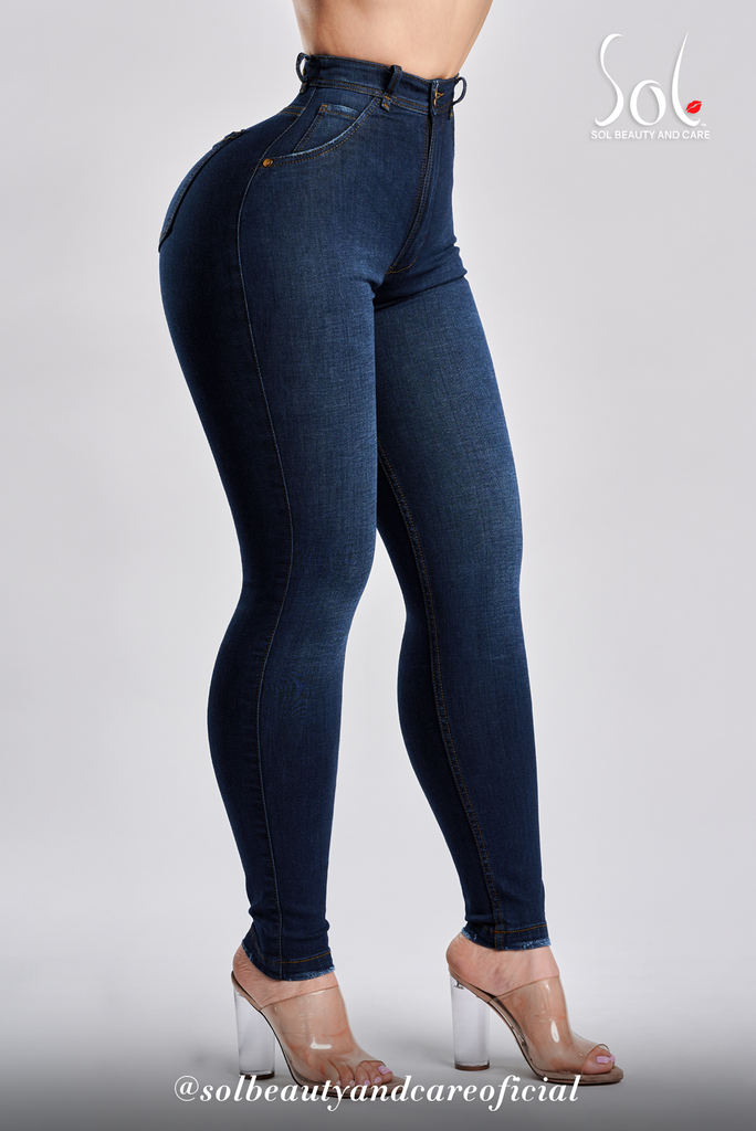Crystal Blue Push Up Jeans